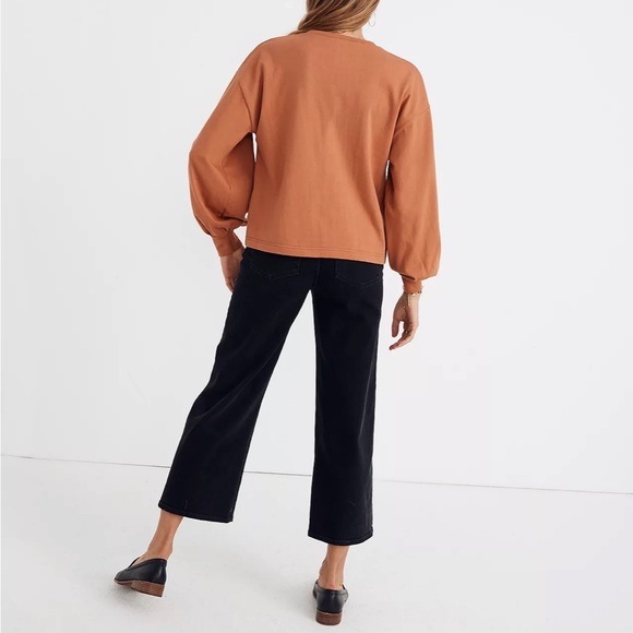 Madewell Chord Bubble Sleeve Cotton Top Size XXS - Picture 3 of 9